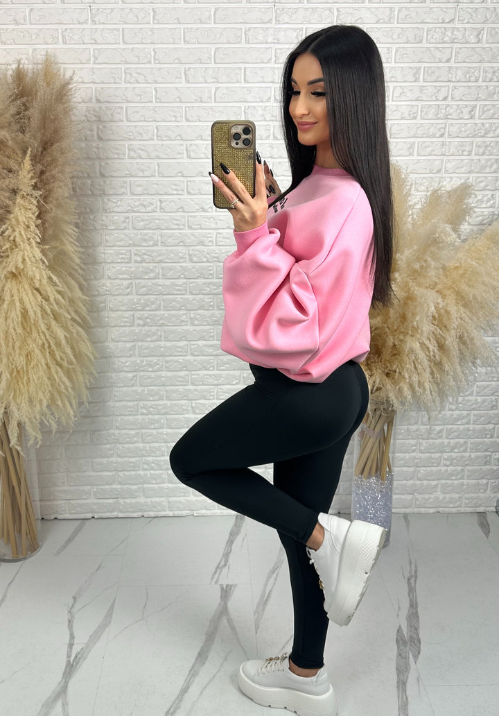 Komplet dresowy POWER - mięsista bawełniana bluza + leginsy