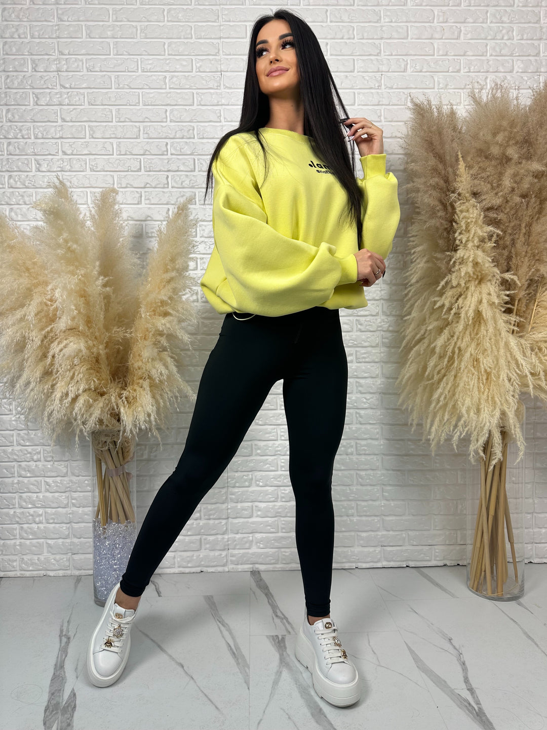 Komplet dresowy POWER - mięsista bawełniana bluza + leginsy