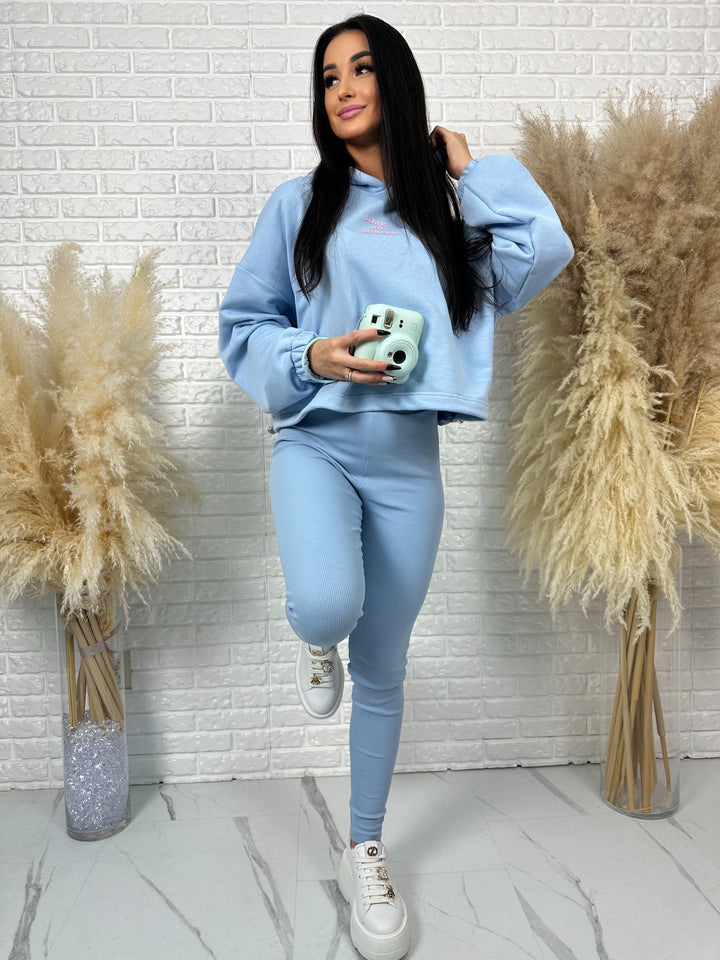 Kompet dresowy ALWAYS - szeroka bluza i prążkowane leginsy z wysokim stanem