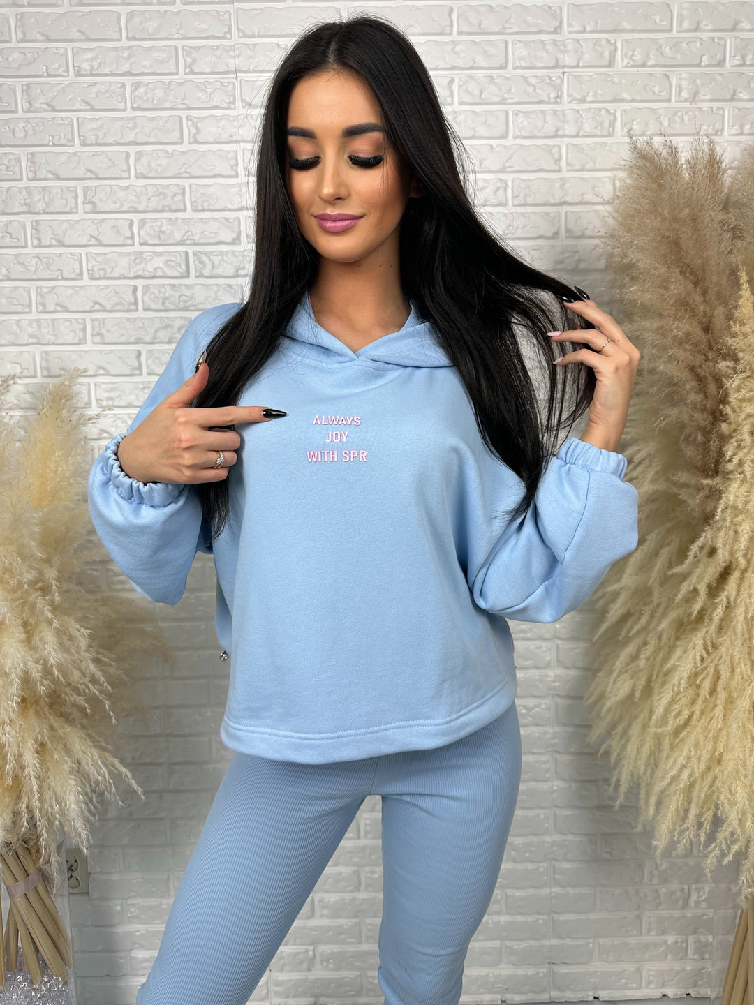 Kompet dresowy ALWAYS - szeroka bluza i prążkowane leginsy z wysokim stanem