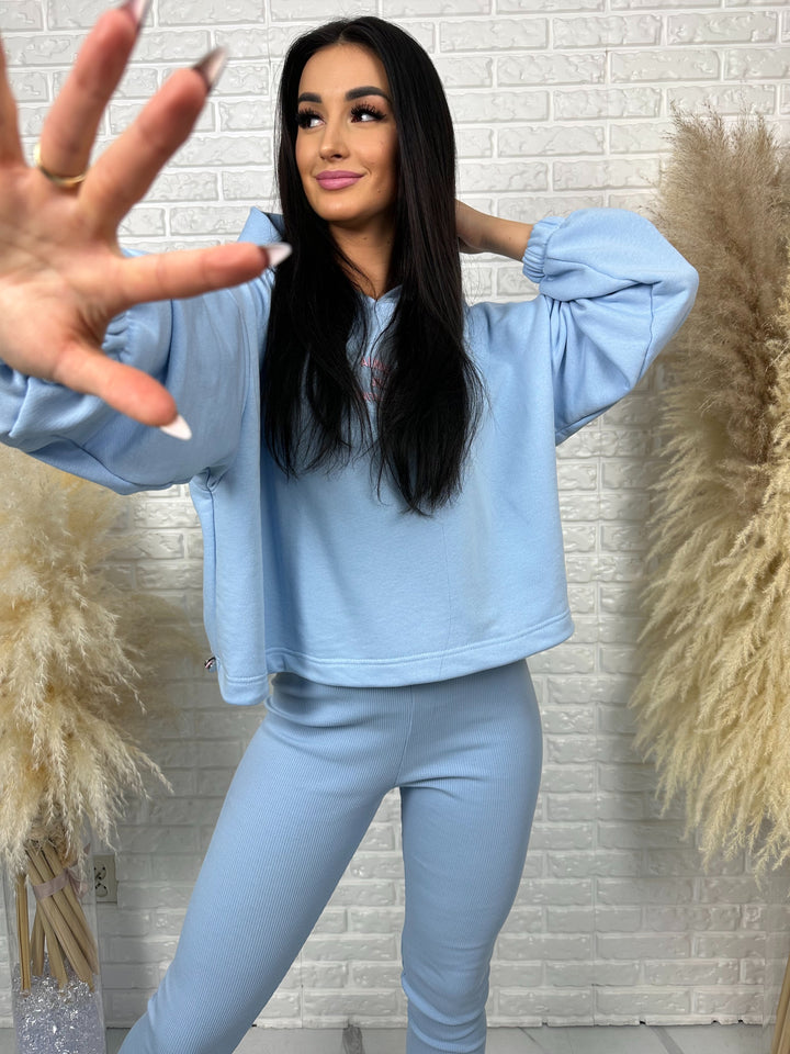 Kompet dresowy ALWAYS - szeroka bluza i prążkowane leginsy z wysokim stanem