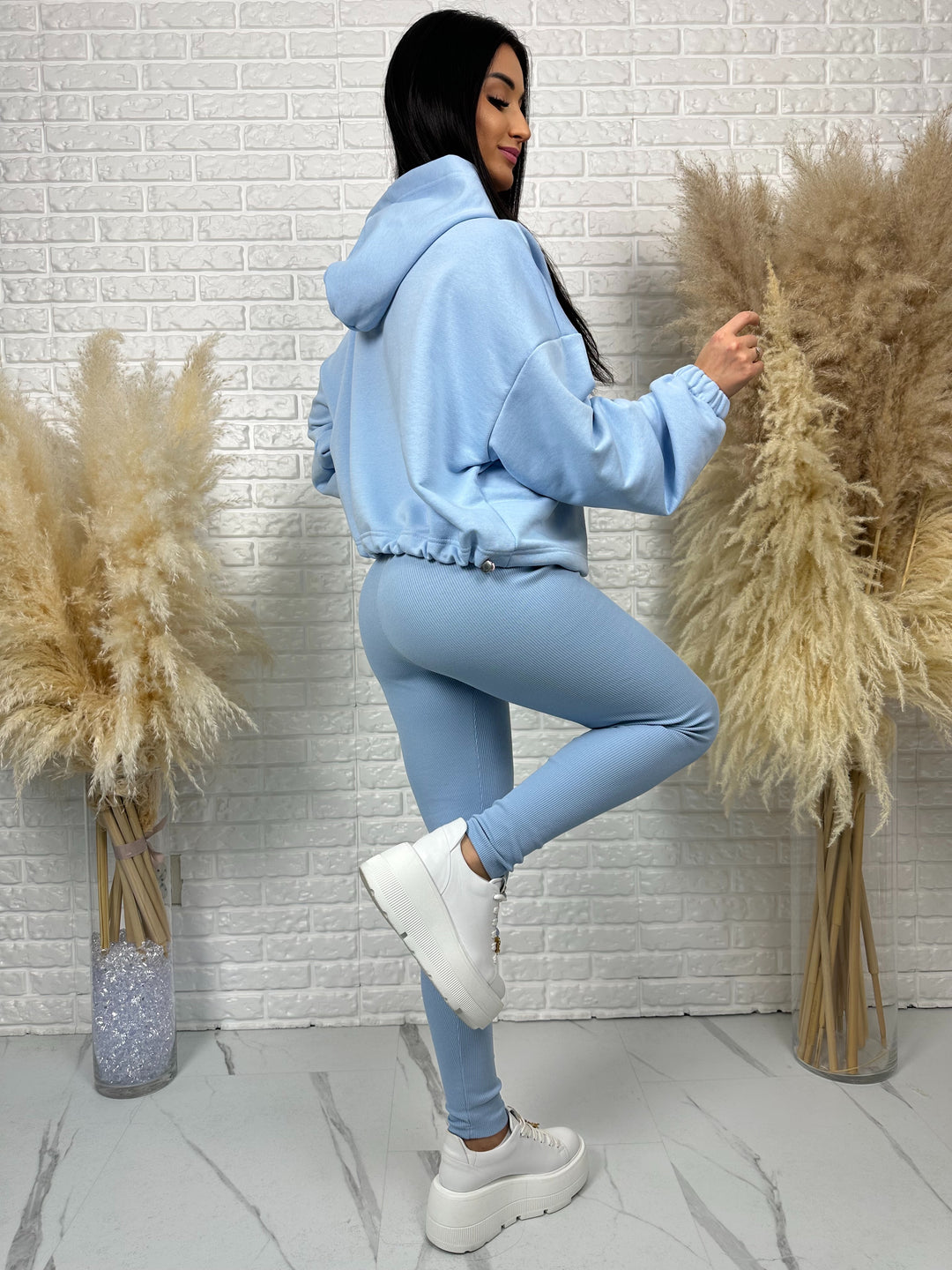 Kompet dresowy ALWAYS - szeroka bluza i prążkowane leginsy z wysokim stanem