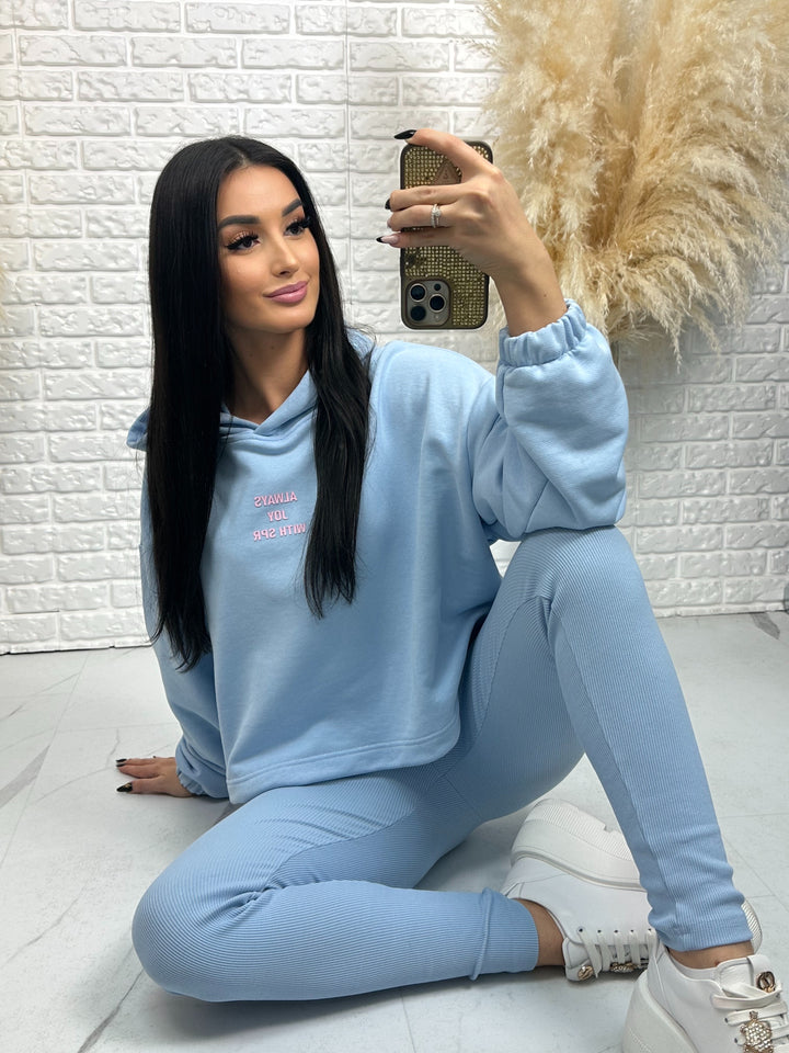 Kompet dresowy ALWAYS - szeroka bluza i prążkowane leginsy z wysokim stanem