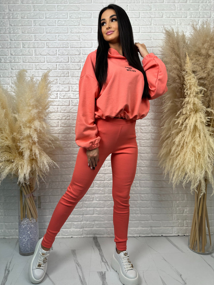 Kompet dresowy ALWAYS - szeroka bluza i prążkowane leginsy z wysokim stanem