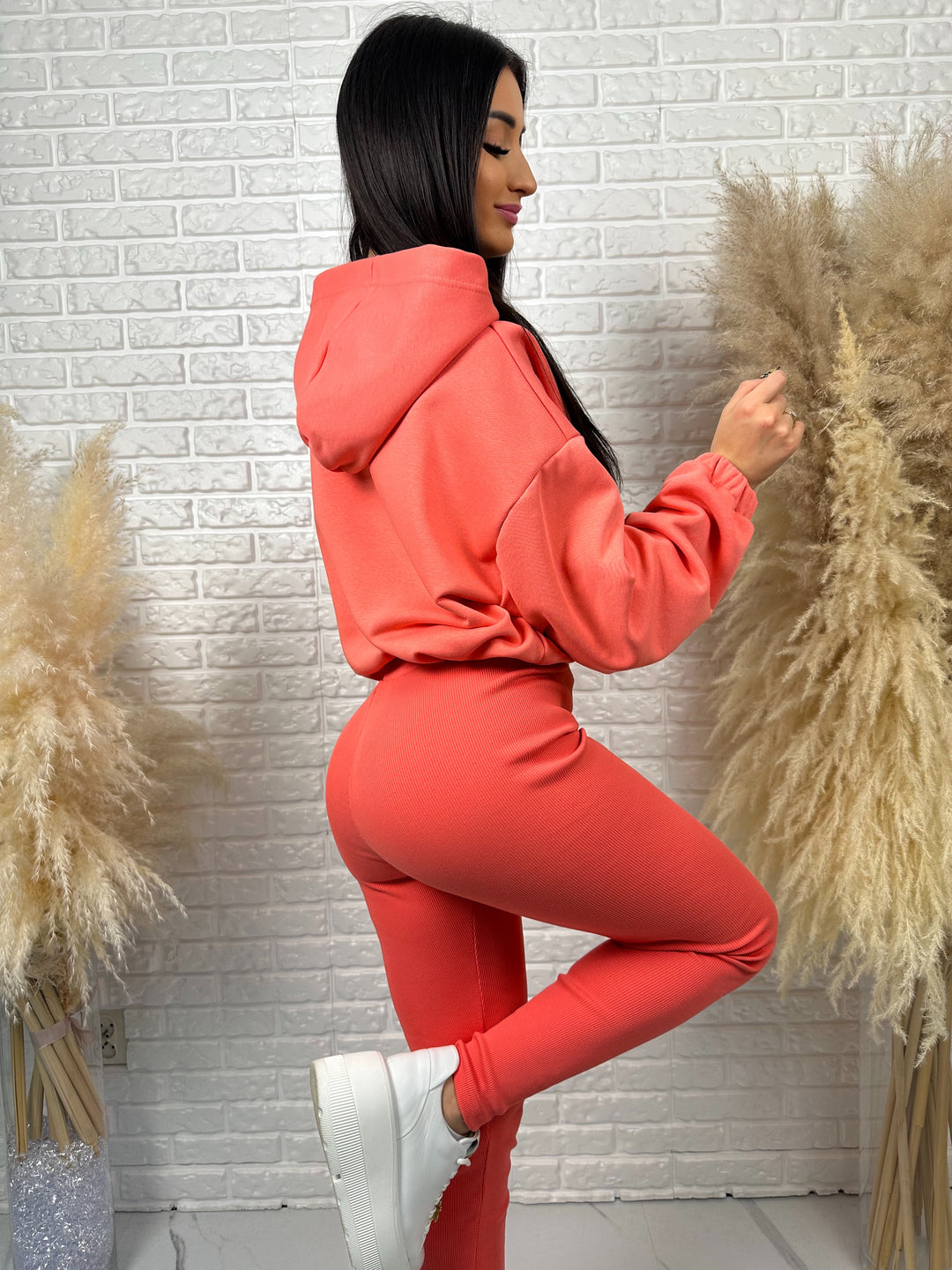 Kompet dresowy ALWAYS - szeroka bluza i prążkowane leginsy z wysokim stanem