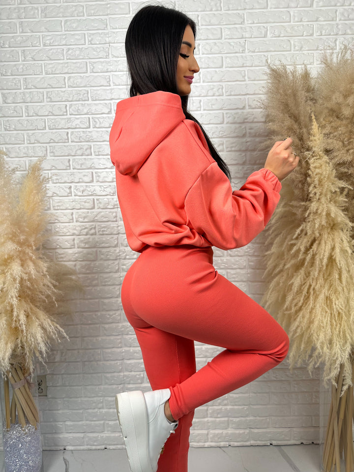 Kompet dresowy ALWAYS - szeroka bluza i prążkowane leginsy z wysokim stanem