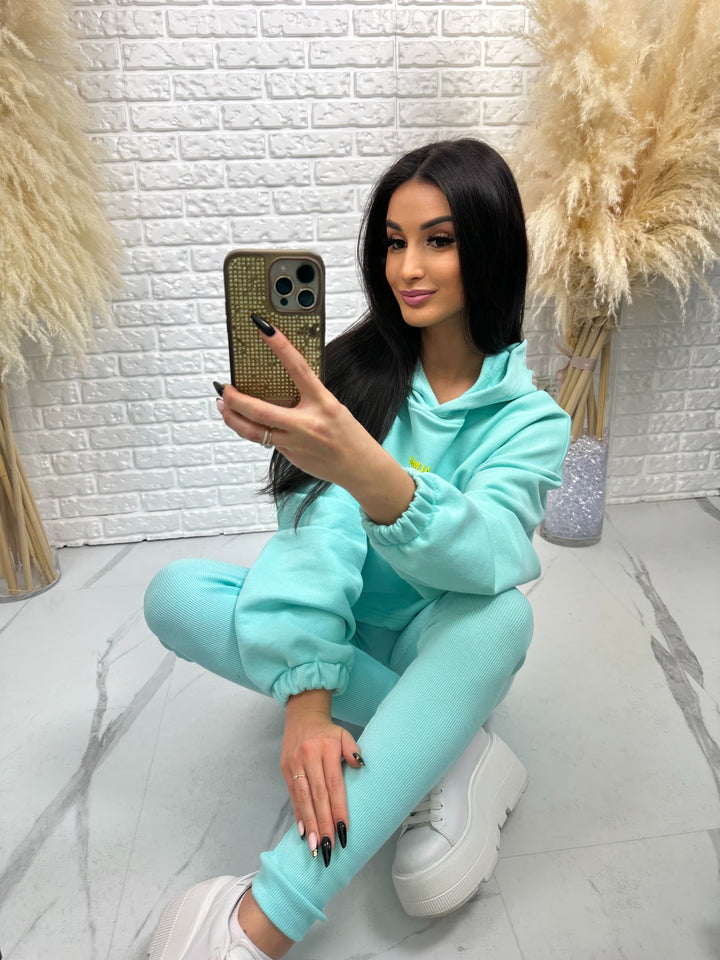 Kompet dresowy ALWAYS - szeroka bluza i prążkowane leginsy z wysokim stanem