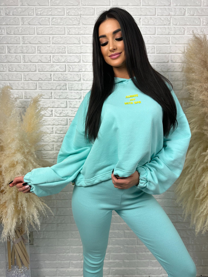 Kompet dresowy ALWAYS - szeroka bluza i prążkowane leginsy z wysokim stanem