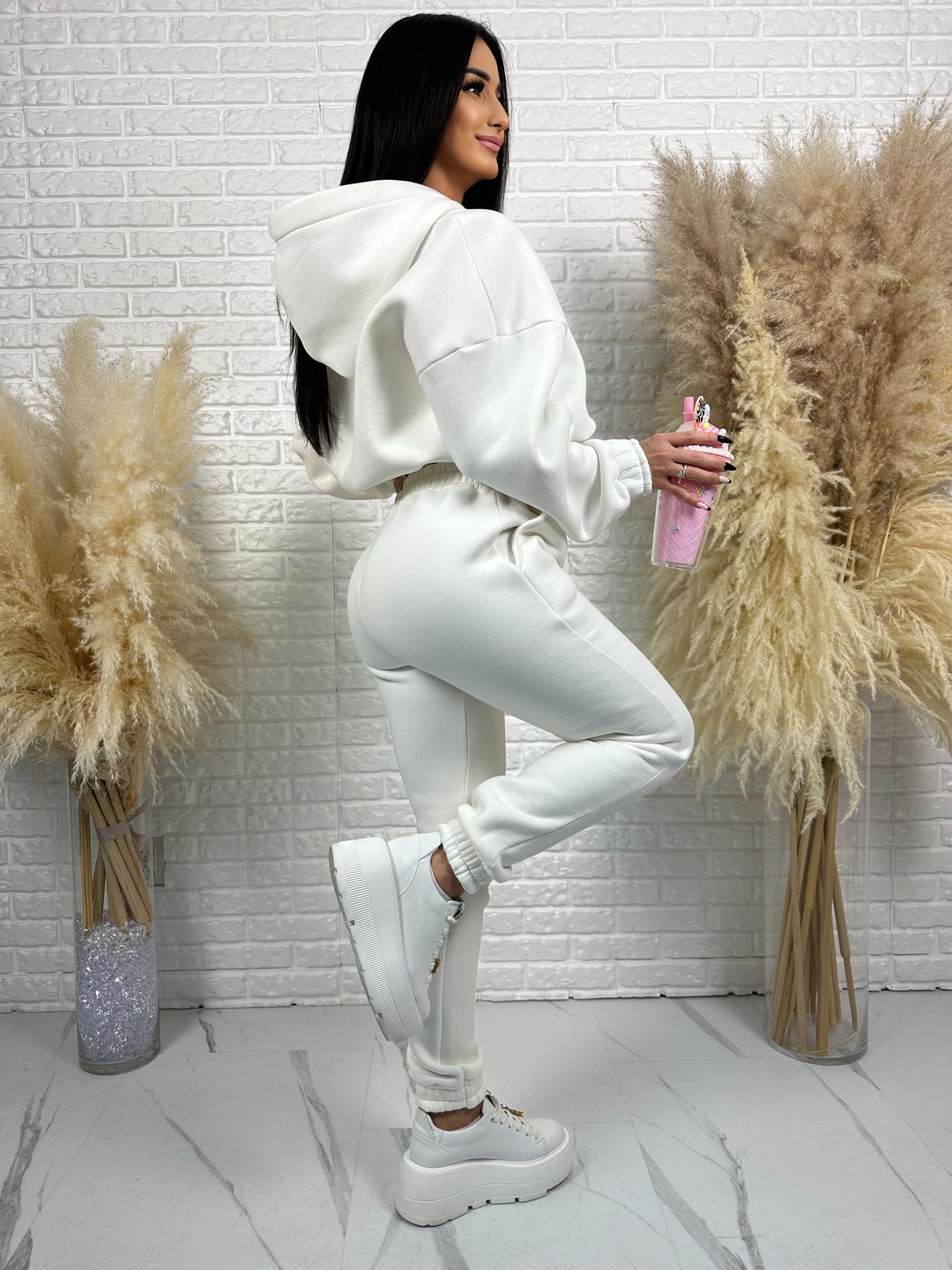 Komplet dresowy QUEEN - dres ocieplany z motywem korony