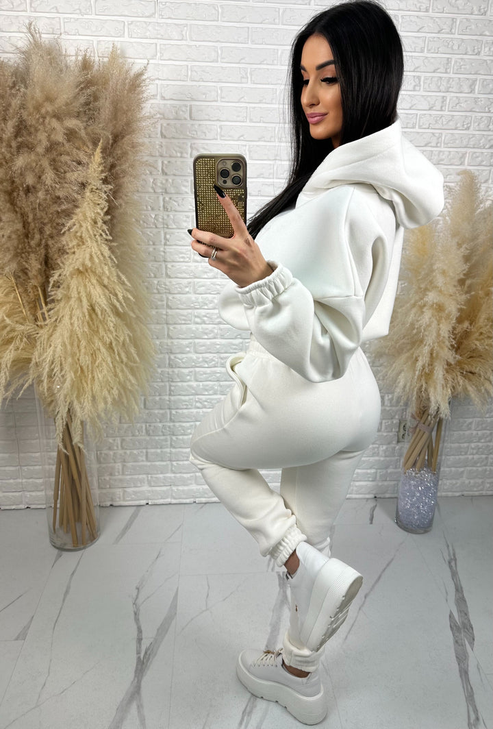 Komplet dresowy QUEEN - dres ocieplany z motywem korony