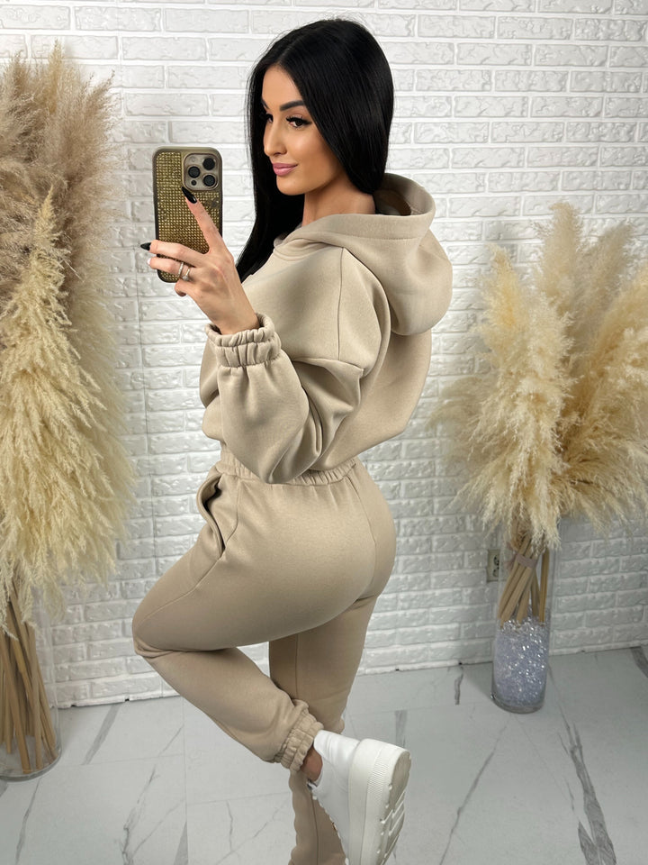 Komplet dresowy QUEEN - dres ocieplany z motywem korony