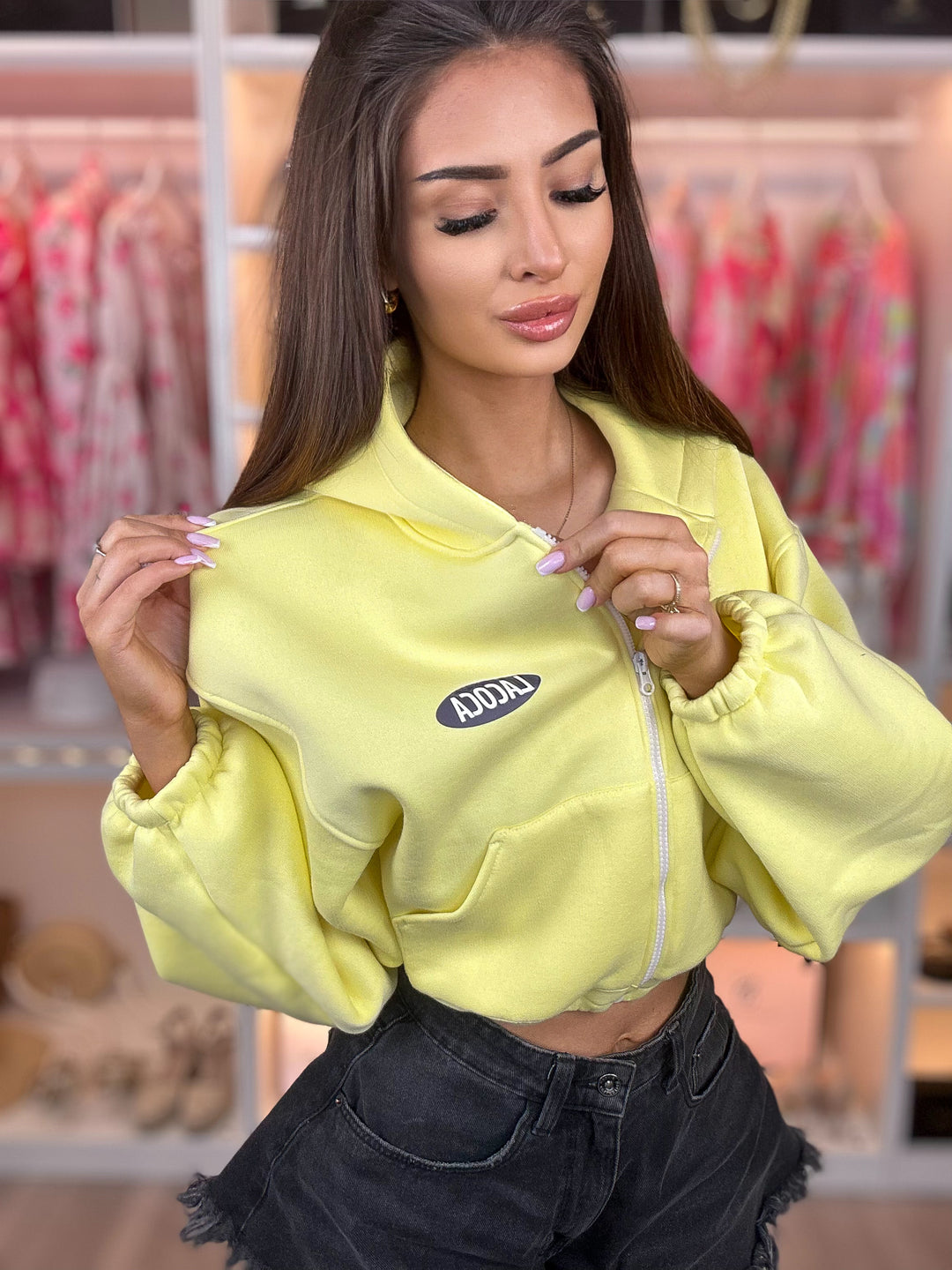 Bluza HOODIE LA COCA z napisem la coca