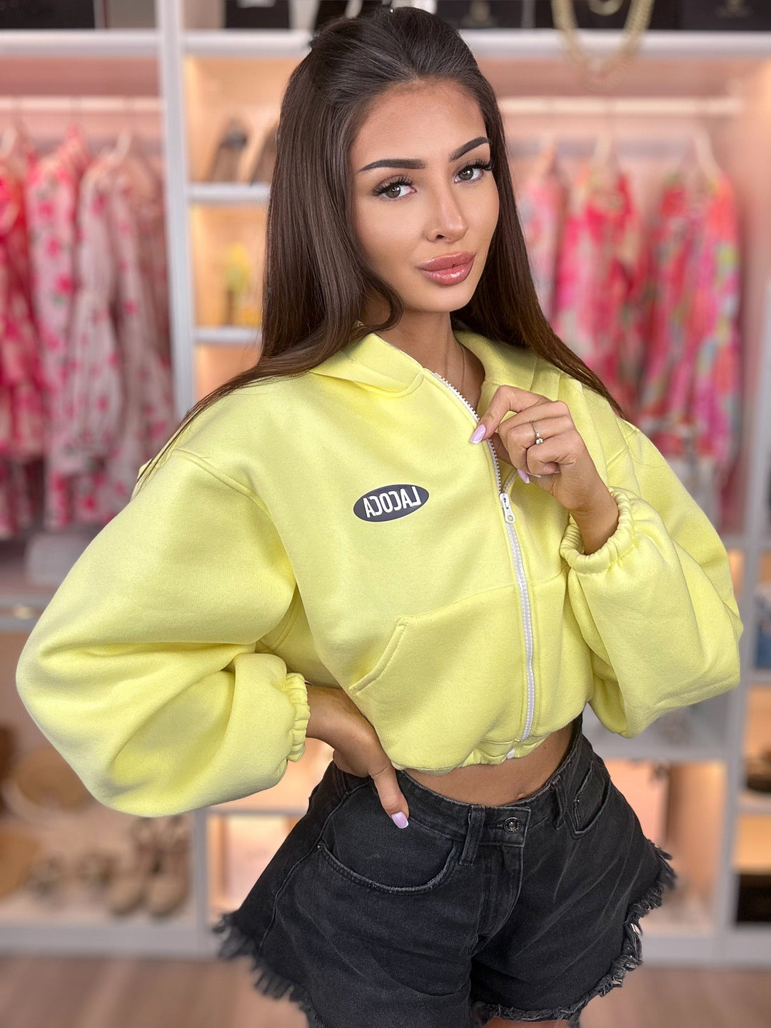 Bluza HOODIE LA COCA z napisem la coca