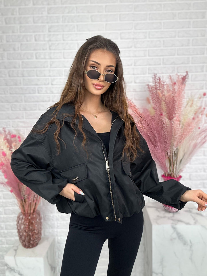 Kurtka oversize OLIMPIA z kapturem