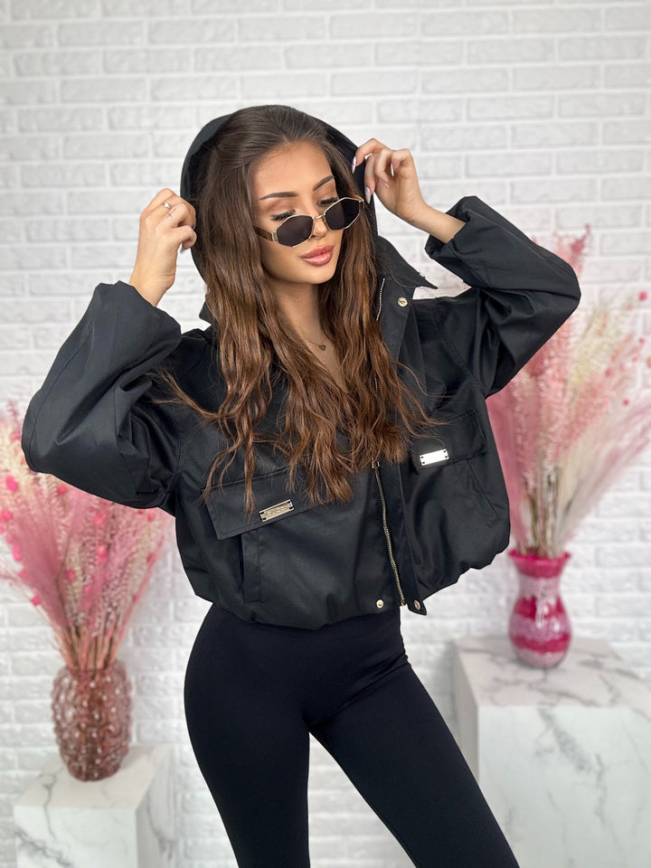 Kurtka oversize OLIMPIA z kapturem