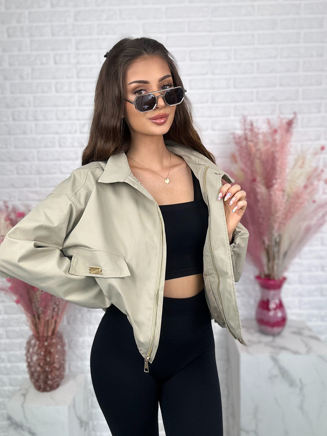 Kurtka oversize OLIMPIA z kapturem