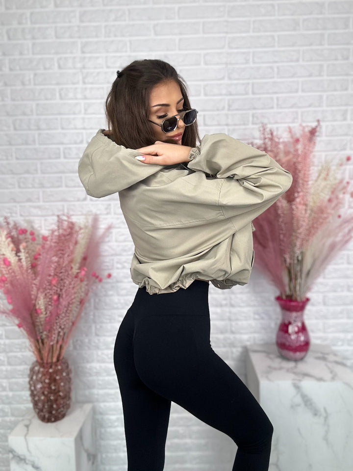 Kurtka oversize OLIMPIA z kapturem