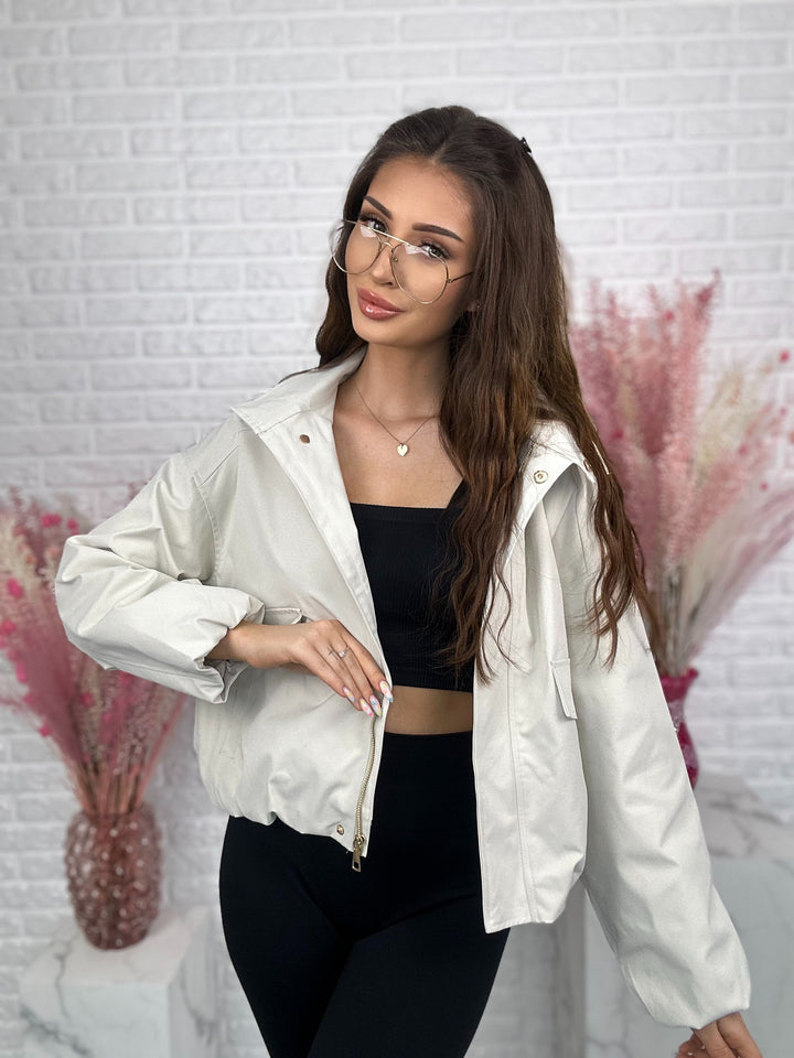 Kurtka oversize OLIMPIA z kapturem