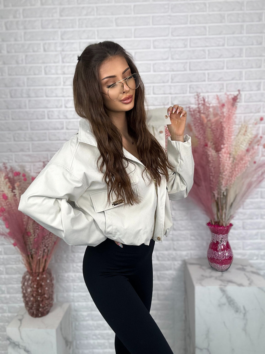 Kurtka oversize OLIMPIA z kapturem