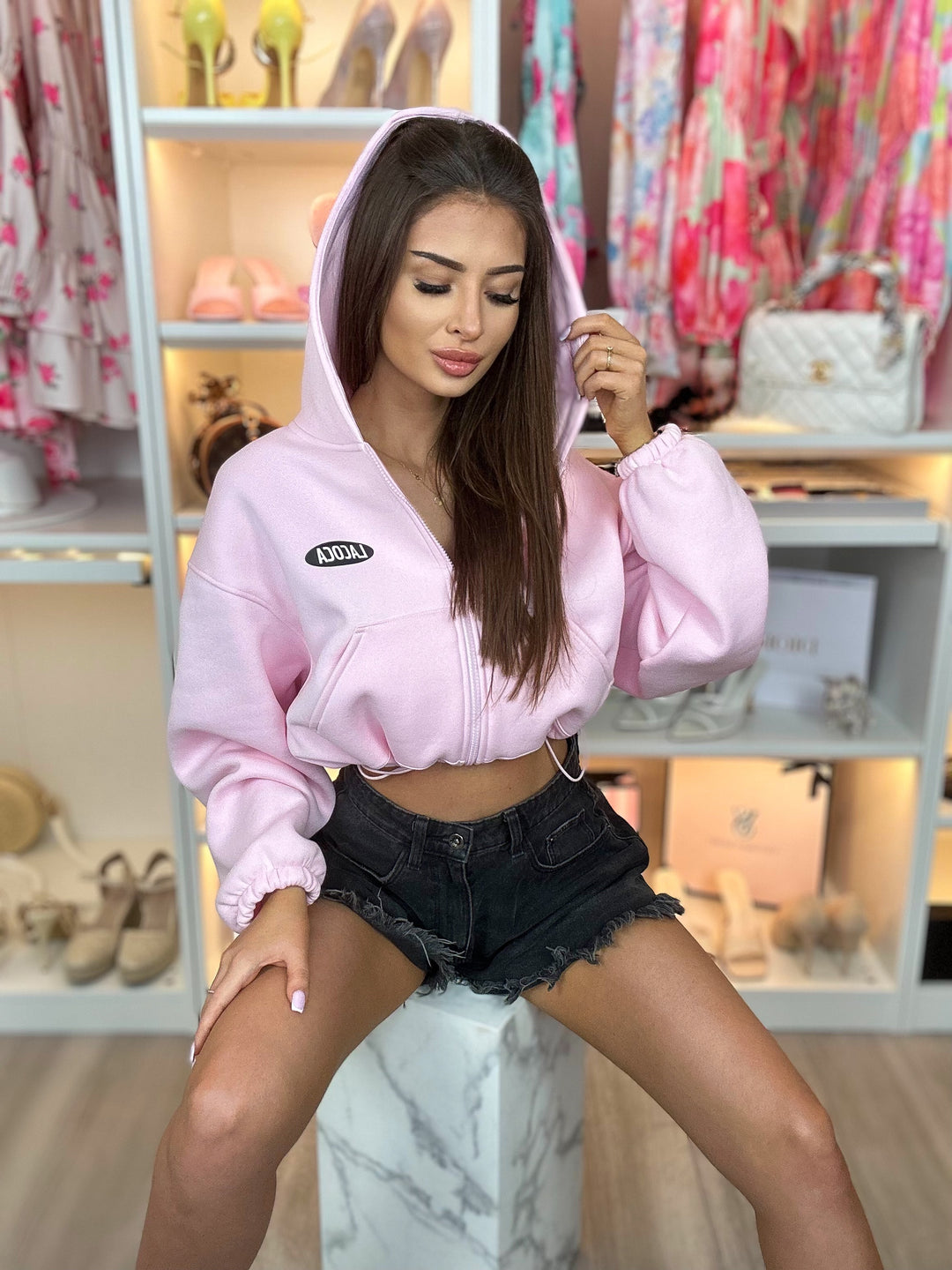 Bluza HOODIE LA COCA z napisem la coca