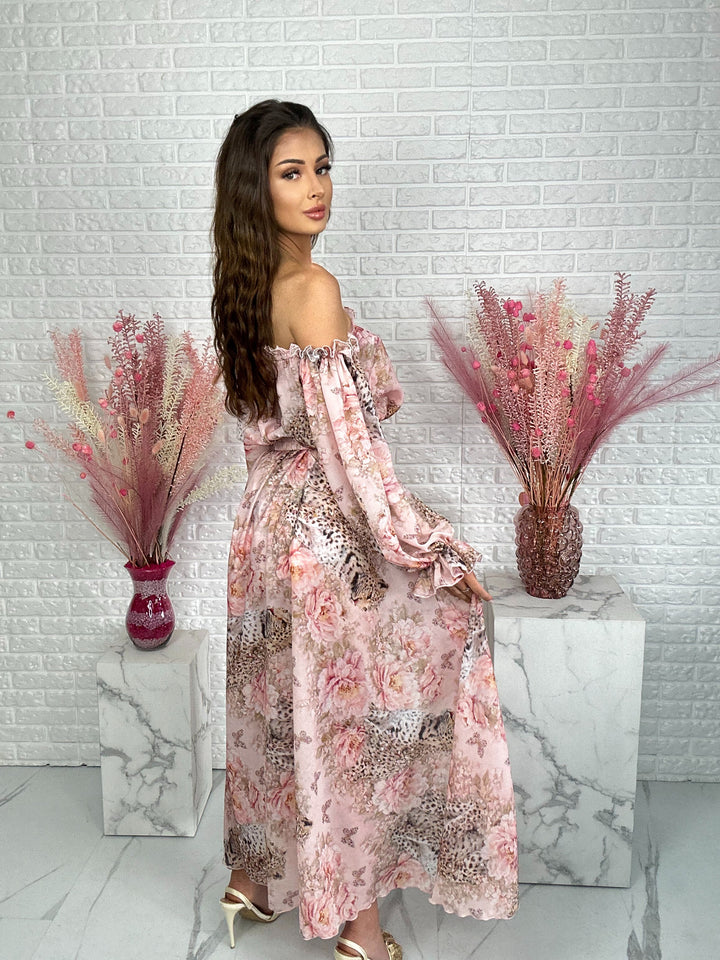 Sukienka BALBINA - fason hiszpanki – wbudowane spodenki