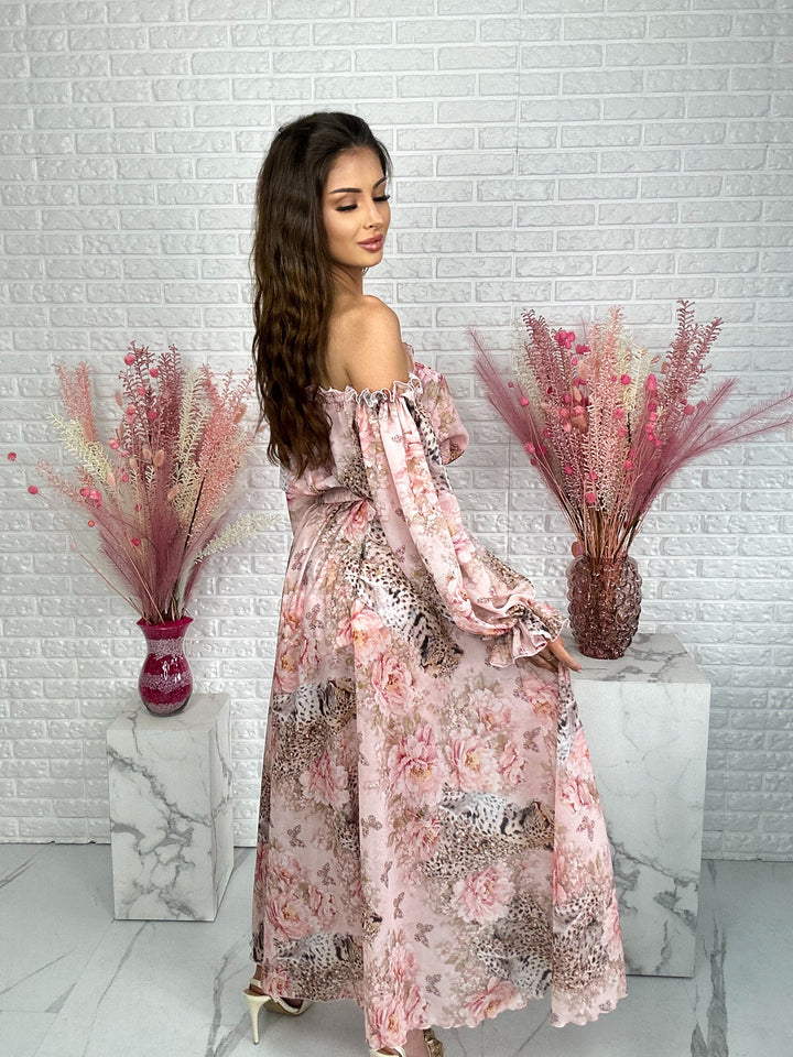 Sukienka BALBINA - fason hiszpanki – wbudowane spodenki