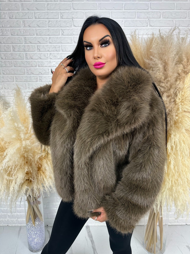 Kurtka BEAR ELEGANCE brąz