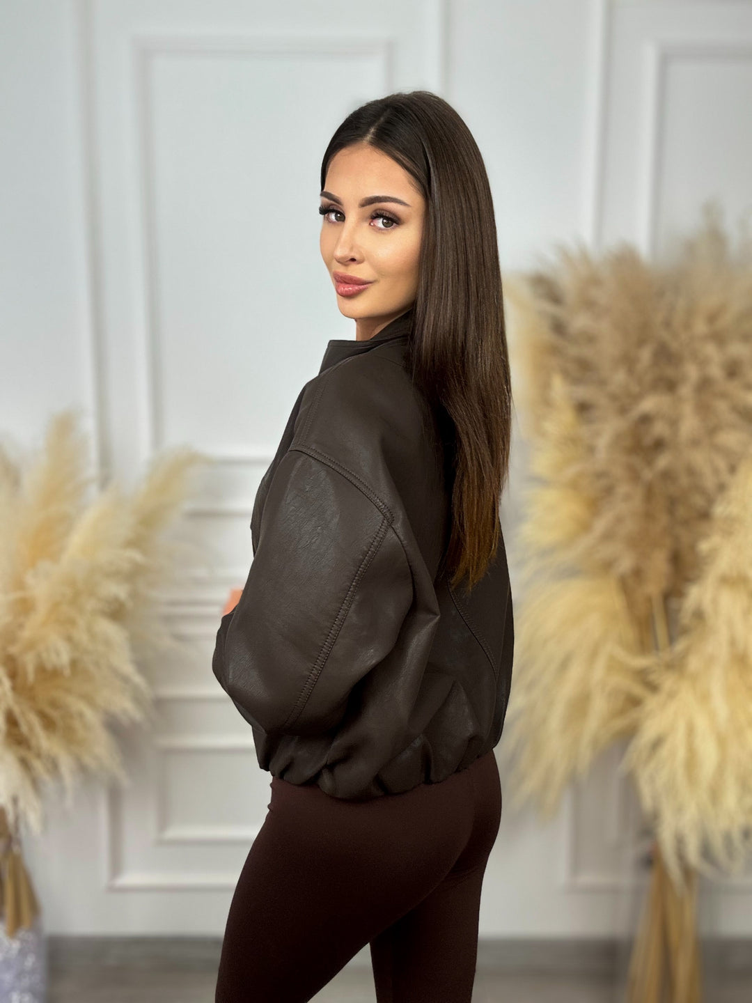 KURTKA ALLIE modna kurtka z matowej eko skóry