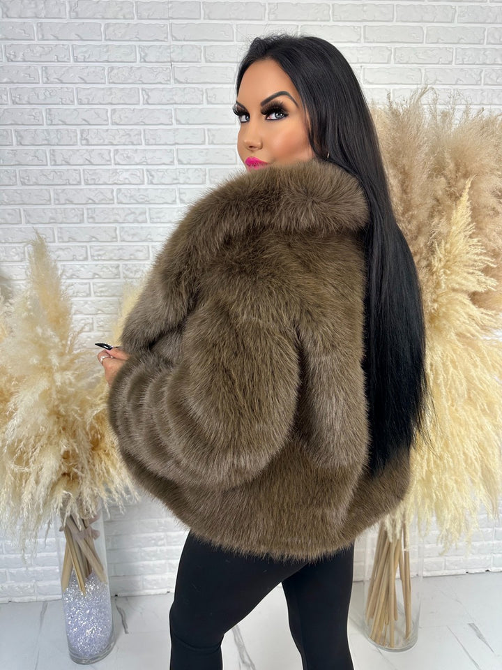 Kurtka BEAR ELEGANCE brąz