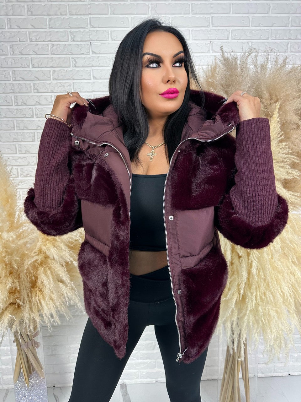 Kurtka SAWONA bordo