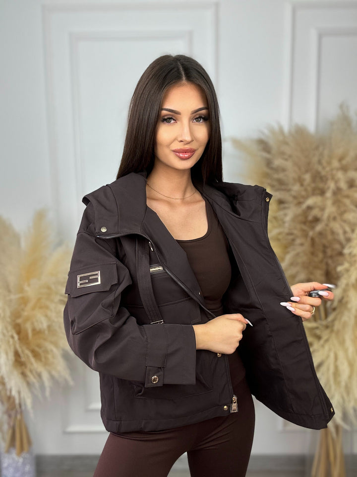 KURTKA MADDIE stylowa parka z kapturem