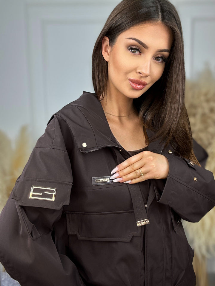 KURTKA MADDIE stylowa parka z kapturem