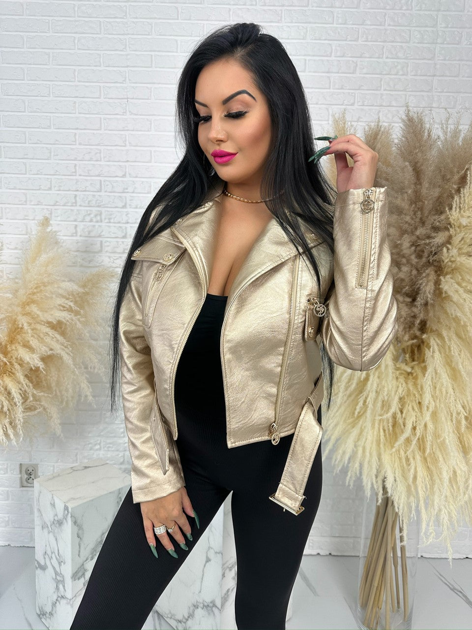 Ramoneska ELEGANT REBEL złota