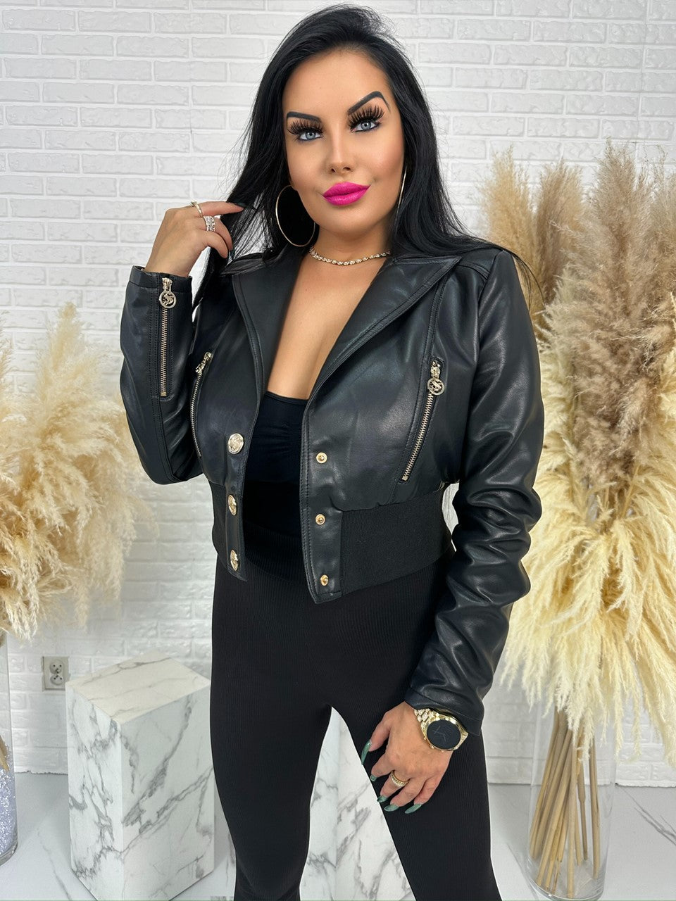 Ramoneska damska PRESTIGE czarna