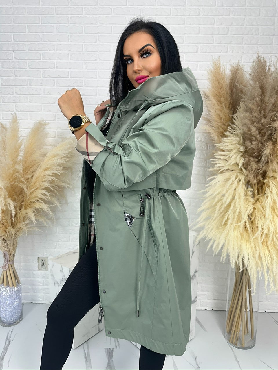 Płaszcz parka Tesalia khaki