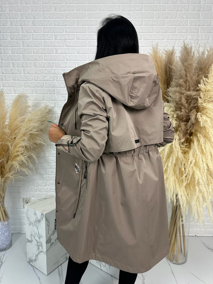 Płaszcz parka Tesalia cappuccino