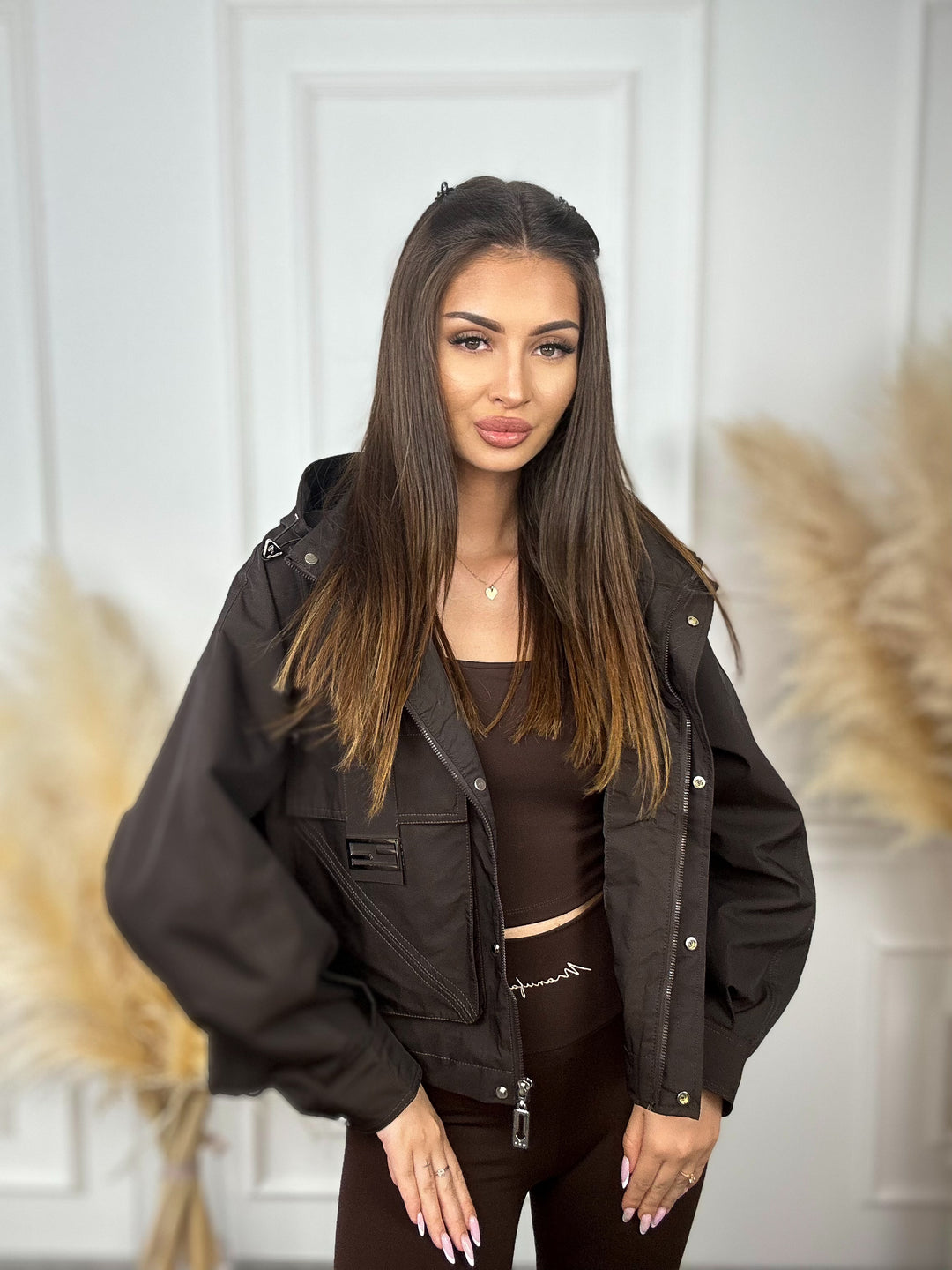 KURTKA FLAVIA - jesienna kurtka z kieszeniami i kapturem