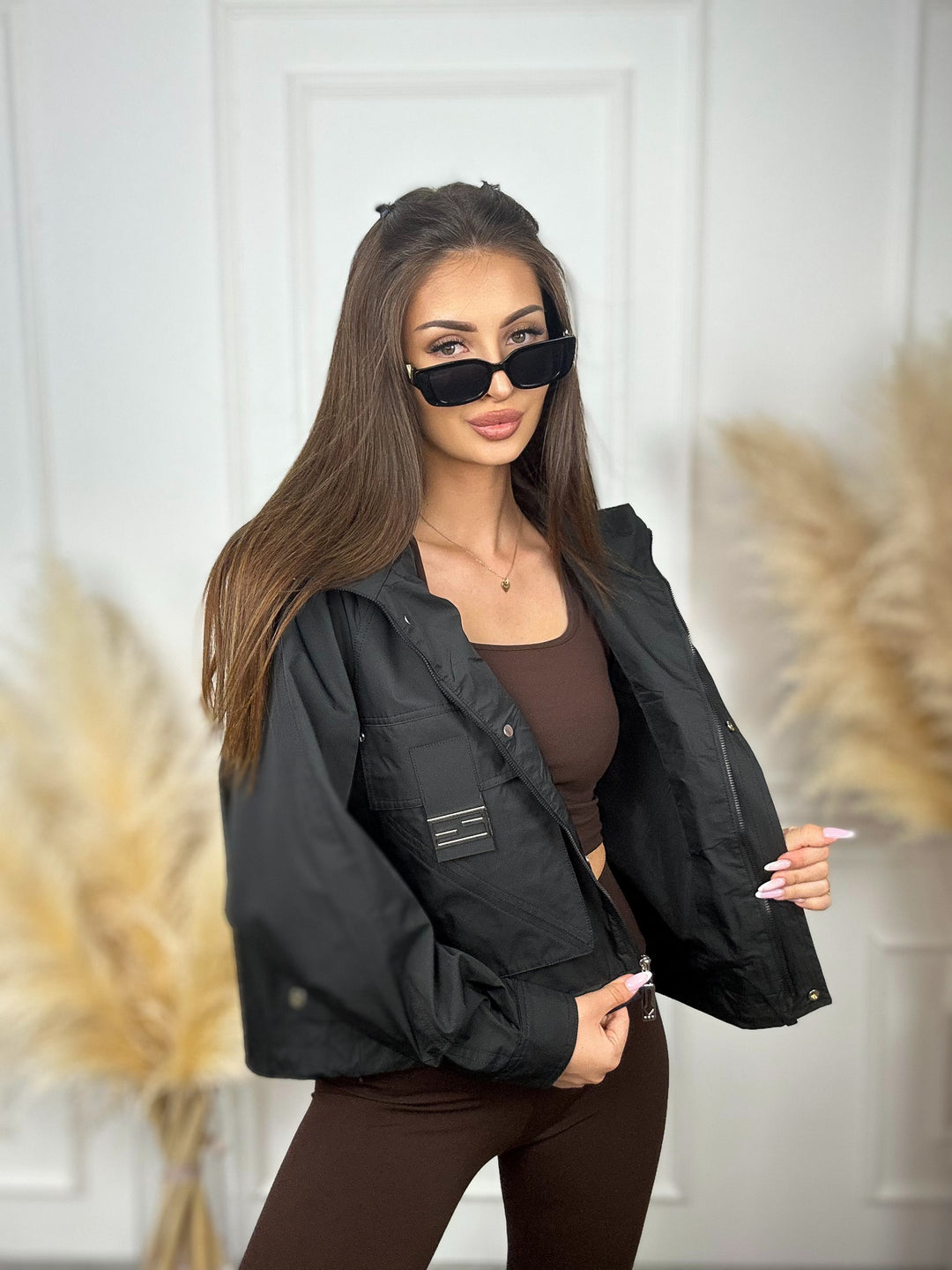 KURTKA FLAVIA - jesienna kurtka z kieszeniami i kapturem