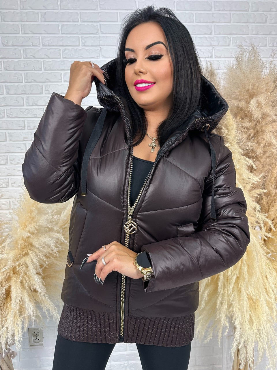 Kurtka NAOMI czekolada