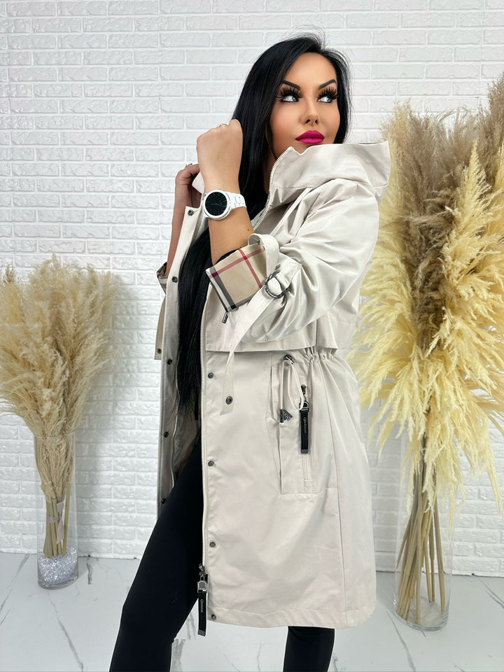 Parka Spring jasny beż