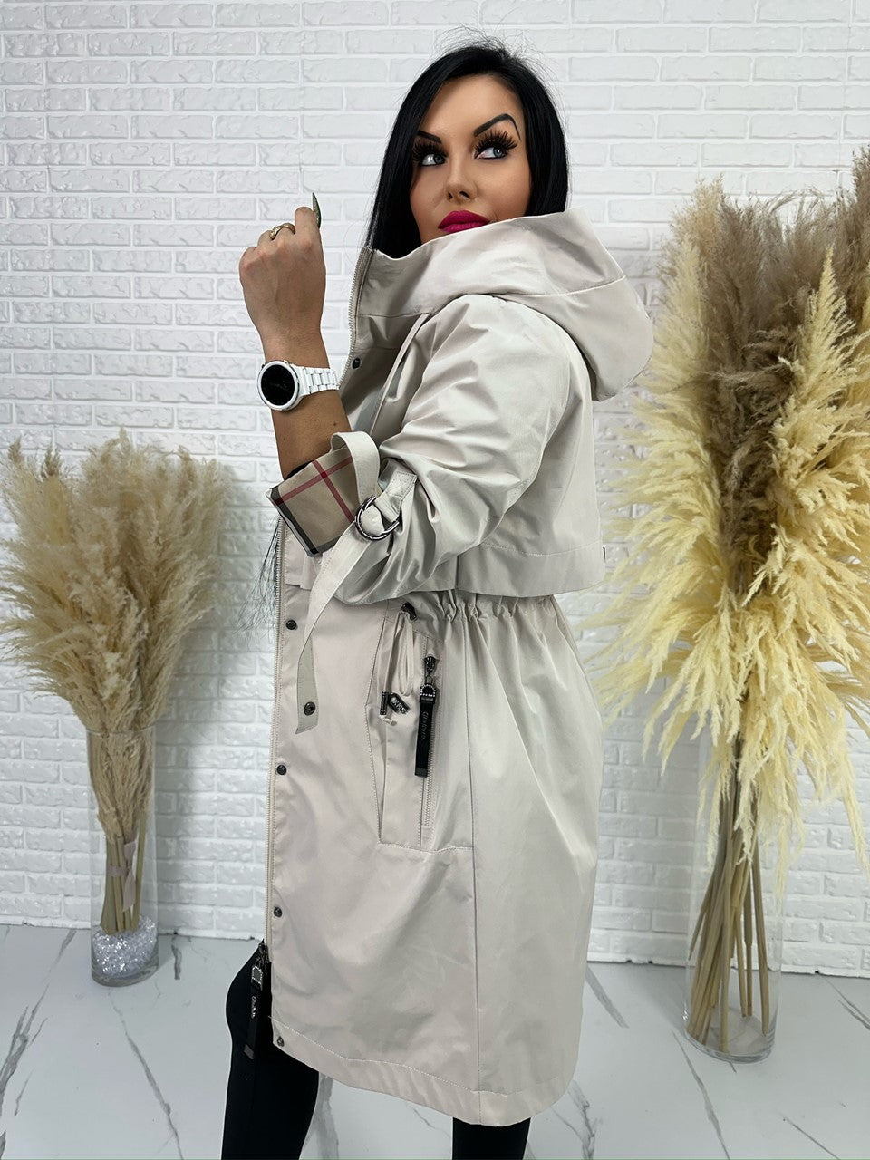 Parka Spring jasny beż
