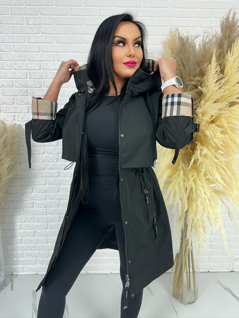 Parka Spring czarna