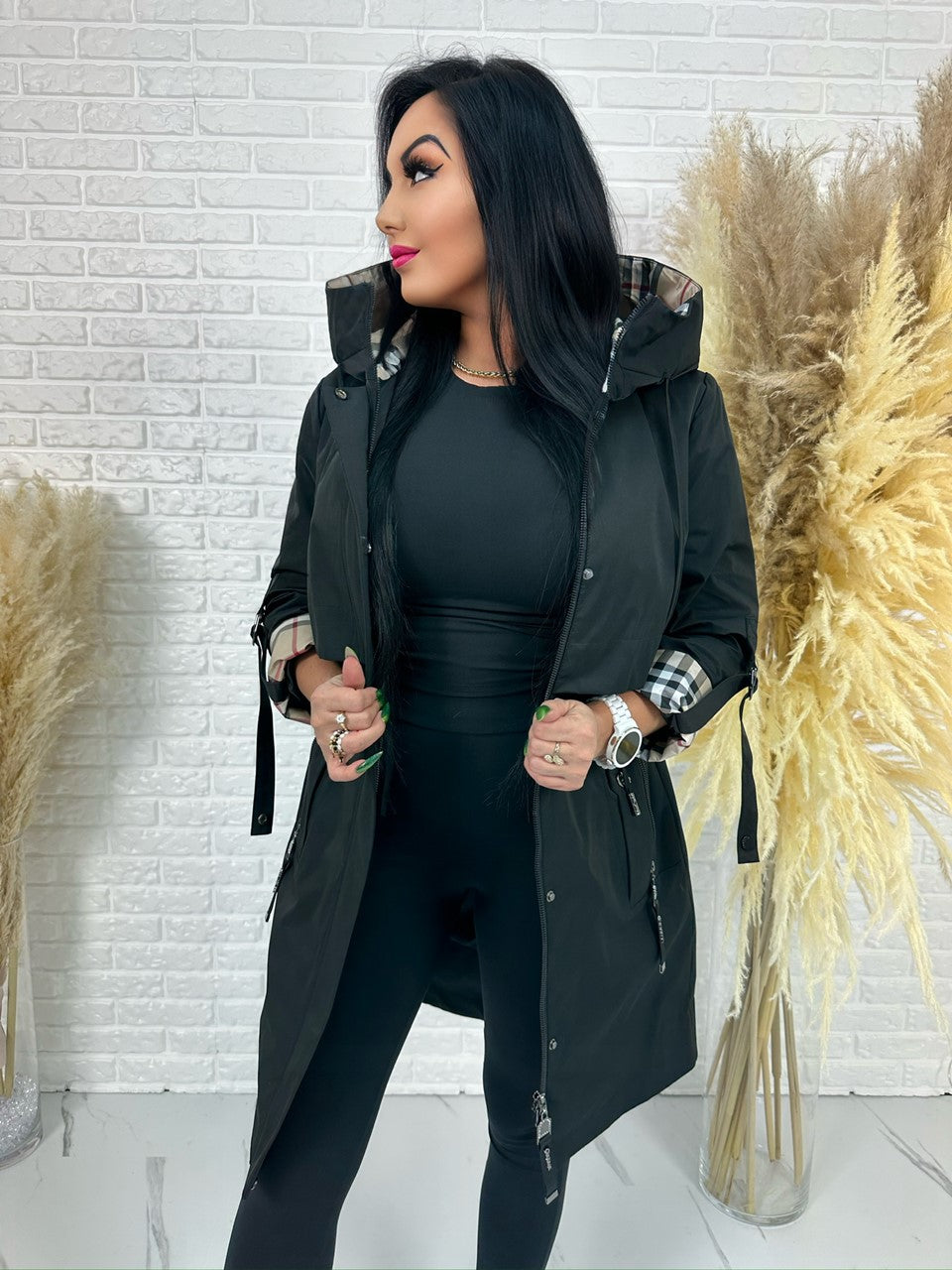 Parka Spring czarna