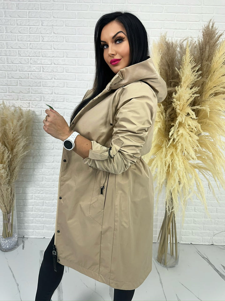 Parka damska ELEGANCE beż