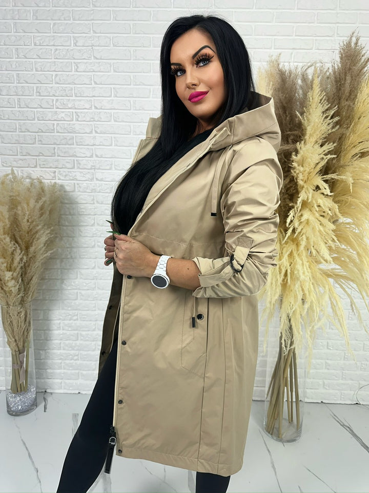 Parka damska ELEGANCE beż