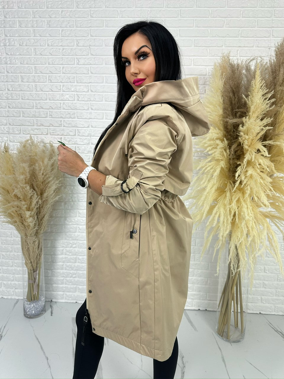 Parka damska ELEGANCE beż