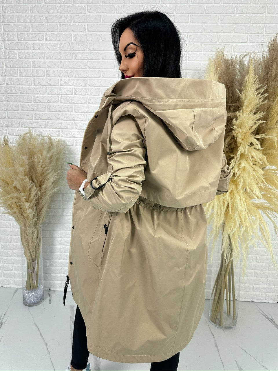 Parka damska ELEGANCE beż