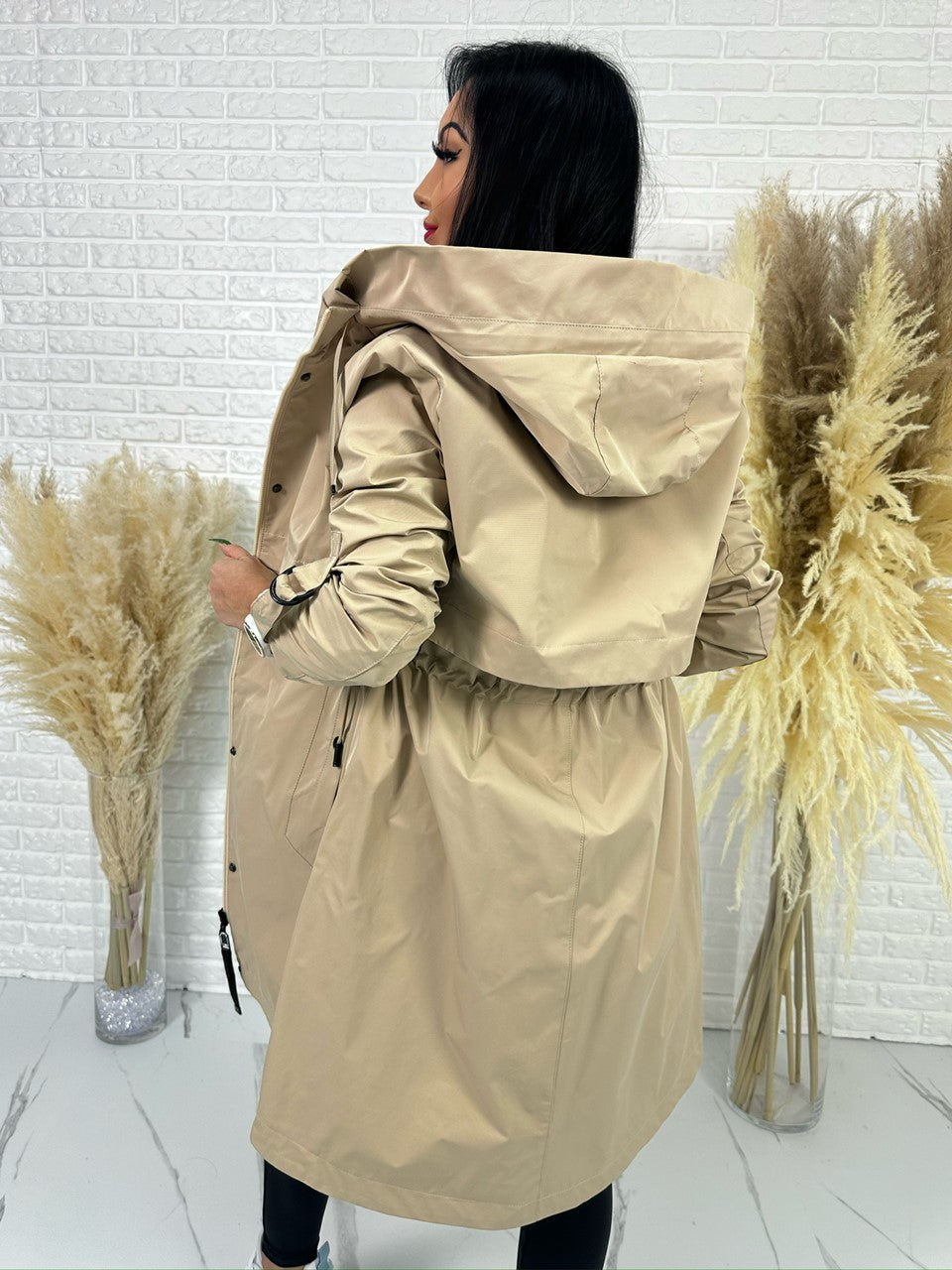 Parka damska ELEGANCE beż