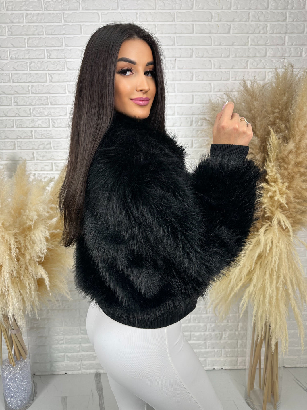 Kurtka NORDELLA - jesienne futerko ekologiczne ze ściągazami