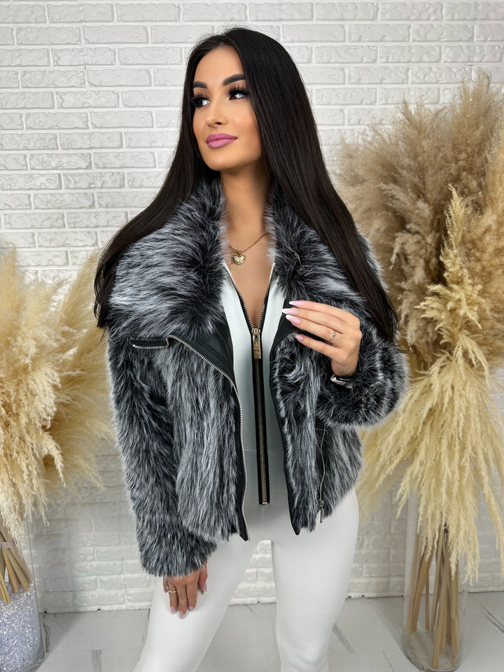 Kurtka MILLA - jesienno-zimowe futerko ekologiczne